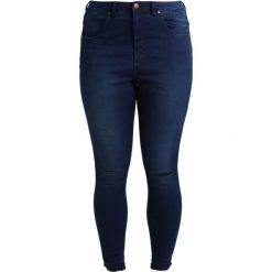 Zizzi Jeansy Slim Fit blue denim. Niebieskie jeansy damskie relaxed fit marki Zizzi, z bawełny. W wyprzedaży za 188,10 zł.
