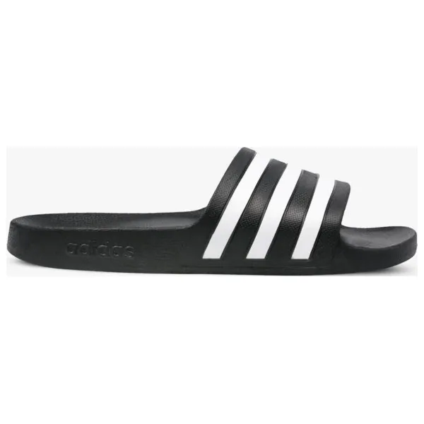 Adidas Adilette Aqua buty męskie, czarny, rozmiar 42 2/3. Czarne kapcie męskie Adidas, z materiału. W wyprzedaży za 67,99 zł.
