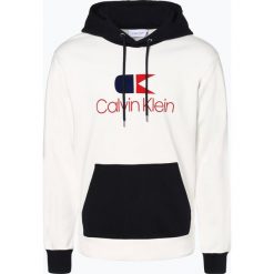 Calvin Klein - Męska bluza nierozpinana, niebieski. Niebieskie bluzy męskie Calvin Klein, s, z nadrukiem, z bawełny, z kapturem, bez rękawów, bez kaptura. Za 579,95 zł.