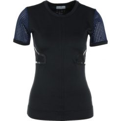 Adidas by Stella McCartney RUN Tshirt z nadrukiem black. Czarne topy sportowe damskie marki adidas by Stella McCartney, xs, z nadrukiem, z elastanu. Za 329,00 zł.