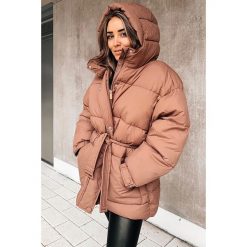 Kurtka damska ENJONA BROWN. Pomarańczowe kurtki damskie s. W wyprzedaży za 179,00 zł.