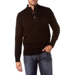 Golfy męskie: Sweter w kolorze czarnym