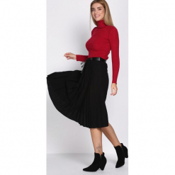 Czarna Spódnica Caramel. Brązowe spódniczki Born2be, l, midi. Za 89,99 zł.