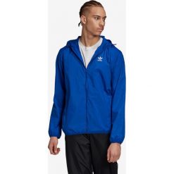 Adidas Originals Trefoil Essentials Windbreaker Kurtka Niebieski. Niebieskie płaszcze męskie adidas Originals, na wiosnę, s, bez wzorów, z materiału. Za 309,95 zł.