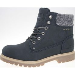 Tom Tailor botki damskie 7990105 39 ciemnoniebieskie. Niebieskie botki damskie Tom Tailor, na zimę, bez obcasa, bez zapięcia. Za 309,00 zł.