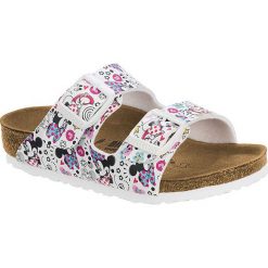 Buty dziecięce: Klapki „Arizona” w kolorze białym ze wzorem – szerokość S