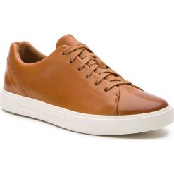 Sneakersy CLARKS - Un Costa Lace 261409507 Tan Leather. Pomarańczowe sneakersy męskie Clarks, bez zapięcia. W wyprzedaży za 239,00 zł.