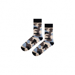 Skarpetki Black Moro. Czarne skarpetki męskie marki Happy Socks, w kolorowe wzory, z bawełny. Za 16,00 zł.