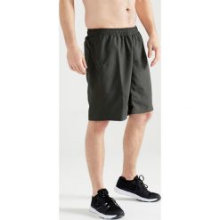 Spodenki fitness cardio FST 120 męskie. Zielone spodenki sportowe męskie DOMYOS, xl, bez wzorów, z poliesteru, na fitness i siłownię. Za 29,99 zł.