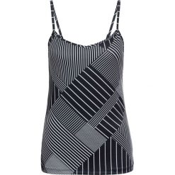 Top bonprix czarno-biały wzorzysty. Czarne topy damskie bonprix, z dzianiny. Za 44,99 zł.