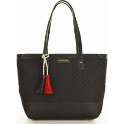 Shopper bag damskie: MONNARI Stylowa torba shopper bag czarny