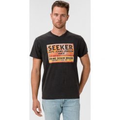 Pepe Jeans Seeker Koszulka Czarny. Czarne podkoszulki męskie Pepe Jeans, l, z nadrukiem, z bawełny, z krótkim rękawem. Za 175,95 zł.