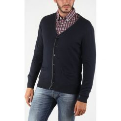 GAS Janni A/S Cardigan Czarny Niebieski. Niebieskie kardigany męskie Gas, s, bez wzorów, z bawełny, bez kołnierzyka, bez rękawów, bez kaptura. Za 524,95 zł.