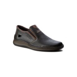 RIEKER 05267-00. Czarne półbuty męskie Rieker, ze skóry. Za 269,99 zł.