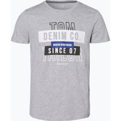 Tom Tailor Denim - T-shirt męski, szary. Szare t-shirty męskie TOM TAILOR DENIM, m, z nadrukiem, z denimu, bez kołnierzyka. Za 39,95 zł.