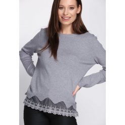 Szary Sweter Be Patient With. Szare bez kategorii Born2be, xl, z okrągłym kołnierzem. Za 54,99 zł.