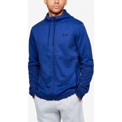 Under Armour Double Bluza Niebieski. Niebieskie bluzy męskie Under Armour, l, bez wzorów, z bawełny, bez kołnierzyka, bez rękawów, bez kaptura. Za 343,95 zł.