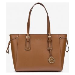 Michael Kors Voyager Medium Torebka Brązowy. Pomarańczowe torebki klasyczne damskie Michael Kors, bez wzorów, ze skóry, bez dodatków. Za 1291,95 zł.