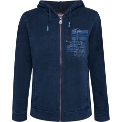 Bluza NAPAPIJRI BELROSE. Białe bluzy damskie Napapijri, l, z nadrukiem, z dzianiny, bez rękawów, z kapturem. W wyprzedaży za 165,00 zł.