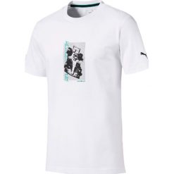 Puma Mercedes AMG Petronas Koszulka Biały. Białe podkoszulki męskie Puma, xl, z nadrukiem, z bawełny, z krótkim rękawem. Za 206,95 zł.