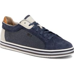 Sneakersy GEOX - U Eolo A U028RA 022NB C4005 Avio. Niebieskie sneakersy męskie Geox, na co dzień, bez wzorów, ze skóry, bez zapięcia. W wyprzedaży za 339,00 zł.