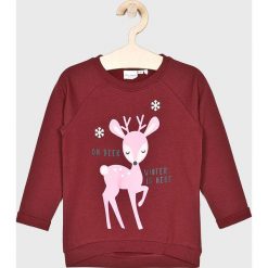 Name it - Bluza dziecięca 92-128 cm. Czerwone bluzy dziewczęce Name it, z nadrukiem, z bawełny, bez rękawów, bez kaptura. W wyprzedaży za 49,90 zł.