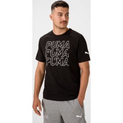 Puma Modern Sports Koszulka Czarny. Czarne podkoszulki męskie Puma, s, z nadrukiem, z elastanu, bez kołnierzyka, krótkie. Za 102,95 zł.