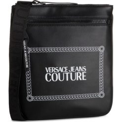 Saszetka VERSACE JEANS COUTURE - E1YUBB11 40332 899. Czarne torby męskie skórzane Versace Jeans Couture, bez wzorów, z jeansu, młodzieżowe. Za 519,00 zł.