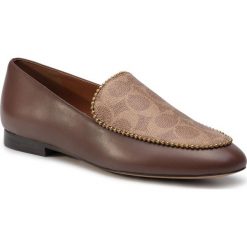 Lordsy COACH - Harper Bead Lof Sig G4281 233484 Dark Saddle/Tan. Pomarańczowe półbuty damskie Coach, ze skóry ekologicznej, bez obcasa, na obcasie. Za 539,00 zł.