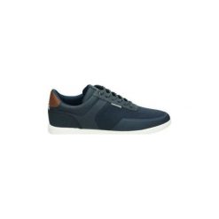Półbuty Jack Jones 12132868. Niebieskie półbuty męskie Jack & Jones, bez wzorów, bez zapięcia. Za 307,25 zł.