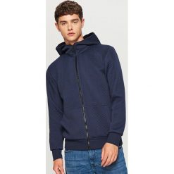 Bluza z kapturem - Granatowy. Niebieskie bejsbolówki męskie Reserved, l, z kapturem. Za 99,99 zł.