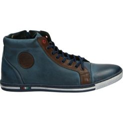 Botki męskie - 088-787 P BLU. Szare botki męskie Venezia, ze skóry. Za 229,00 zł.
