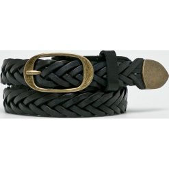 Scotch & Soda - Pasek skórzany. Czarne paski damskie Scotch & Soda, w paski, z materiału. Za 219,90 zł.