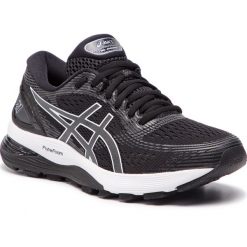 Buty ASICS - Gel-Nimbus 21 1012A156 Black/Dark Grey 001. Czarne buty sportowe damskie marki Asics, bez wzorów, z tworzywa sztucznego, sportowe, do biegania. Za 739,00 zł.