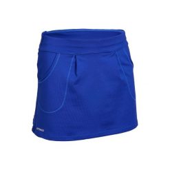 Spódniczka tenisowa Pocket 500 damska. Niebieskie spódniczki damskie marki ARTENGO, m, bez wzorów, z elastanu, młodzieżowe, sportowe. Za 29,99 zł.