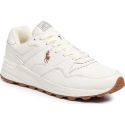 Sneakersy POLO RALPH LAUREN - Trackstr Pony 809773078001 Egret. Białe sneakersy męskie Polo Ralph Lauren, bez wzorów, ze skóry, bez zapięcia. Za 669,00 zł.