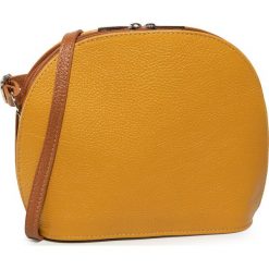 Torebka CREOLE - K10703 Żółty. Żółte listonoszki damskie Creole, bez wzorów, ze skóry, bez dodatków. Za 149,00 zł.