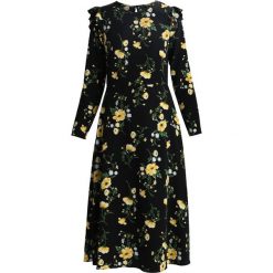 Sukienki hiszpanki: Dorothy Perkins RUFFLE FLORAL MIDI Sukienka letnia black/yellow