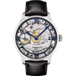 RABAT ZEGAREK TISSOT Chemin Des Tourelles Skeleton T099.405.16.418.00. Czarne zegarki męskie marki TISSOT, ze stali. W wyprzedaży za 6419,60 zł.