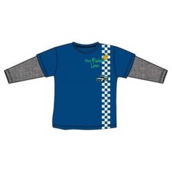 Carodel Bluzka Chłopięca 116 Szary/Niebieski. Szare t-shirty chłopięce z długim rękawem marki Carodel. Za 29,00 zł.