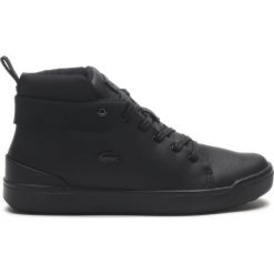 Lacoste Tenisówki Czarny. Czarne trampki i tenisówki damskie Lacoste, bez wzorów, ze skóry, bez zapięcia. Za 550,95 zł.