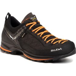 Trekkingi SALEWA - Ms Mtn Trainer 2 Gtx GORE-TEX 61356-0933 Black/Carrot. Czarne trapery męskie Salewa, ze skóry, bez zapięcia, trekkingowe, gore-tex. W wyprzedaży za 679,00 zł.
