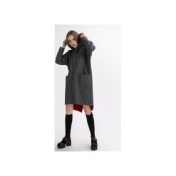 Parka denim szara ( wiśniowa podszewka ). Szare kurtki damskie marki Sthorm, s, bez wzorów, z denimu, bez kaptura. Za 499,00 zł.