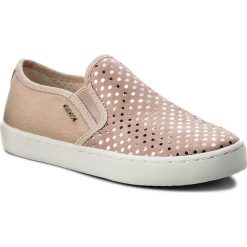Tenisówki GEOX - J Kilwi G. D J62D5D 007DW C8011 S Rose. Różowe trampki dziewczęce Geox, bez wzorów, ze skóry, bez zapięcia. W wyprzedaży za 199,00 zł.