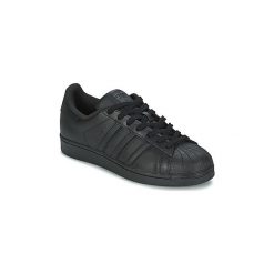 Buty adidas SUPERSTAR FOUNDATION. Czarne trampki i tenisówki damskie Adidas, bez wzorów, bez zapięcia. Za 439,00 zł.
