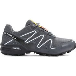 Ciemnoszare Buty Sportowe Hidden Track. Szare buty sportowe męskie marki Born2be, z materiału, na sznurówki. Za 109,99 zł.