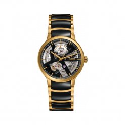 ZEGAREK RADO CENTRIX GENT AUTOMATIC SKELETON R30 180 16 2. Żółte, analogowe zegarki męskie RADO, złote. Za 8730,00 zł.