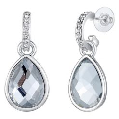 Kolczyki damskie: Kolczyki ze szklanymi kryształkami i kryształkami Swarovski