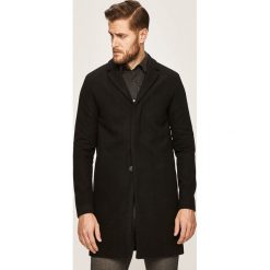 Selected - Płaszcz. Czarne płaszcze męskie Selected, xl, bez wzorów, z poliesteru, klasyczne, bez kaptura. W wyprzedaży za 399,90 zł.
