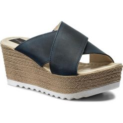 Klapki SERGIO BARDI - Busano SS127336018PF 107. Niebieskie klapki damskie Sergio Bardi, bez wzorów, ze skóry, bez obcasa, na obcasie. W wyprzedaży za 119,00 zł.